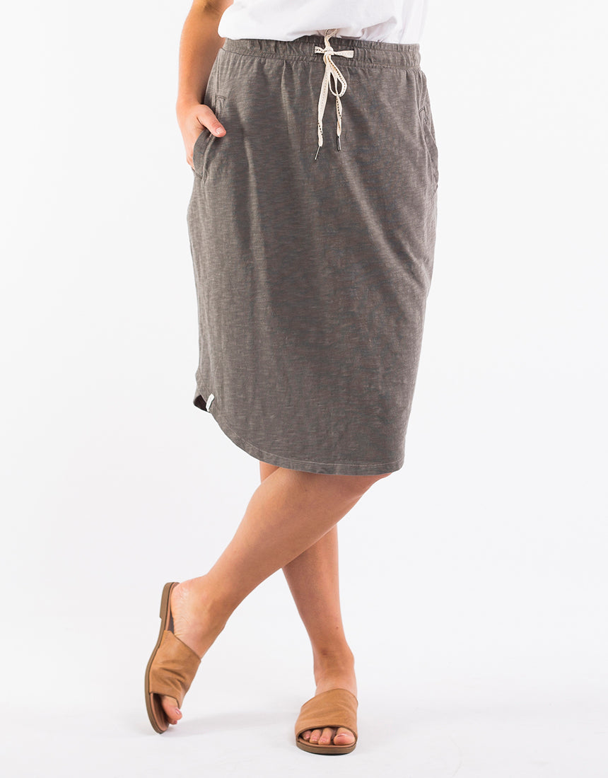 Plus Size Isla Skirt - Khaki