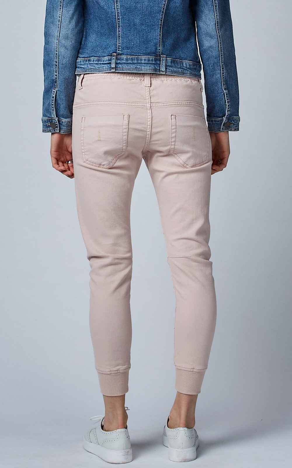 Active Denim Joggers - Rose Dust