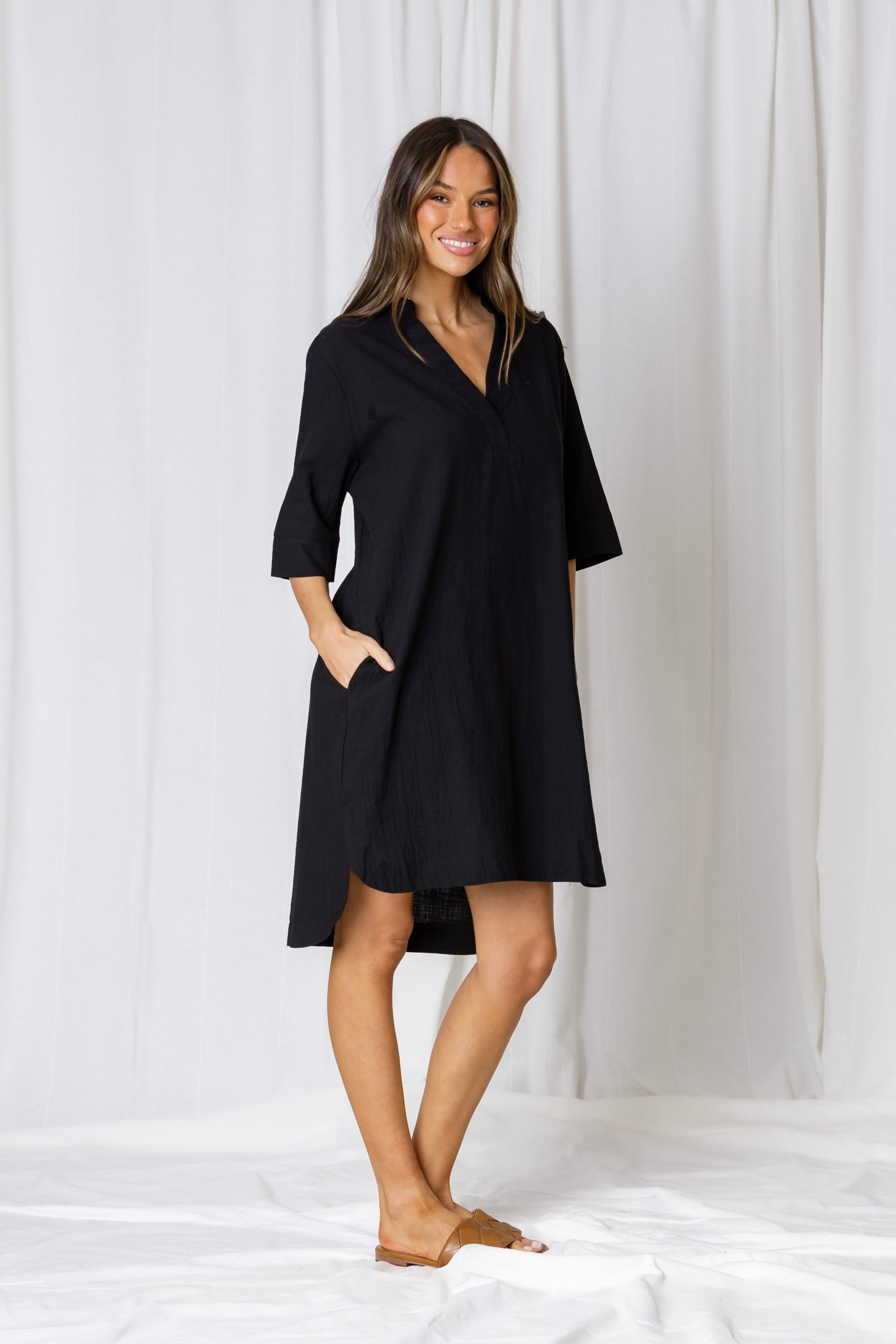 Carmine Shirt Dress