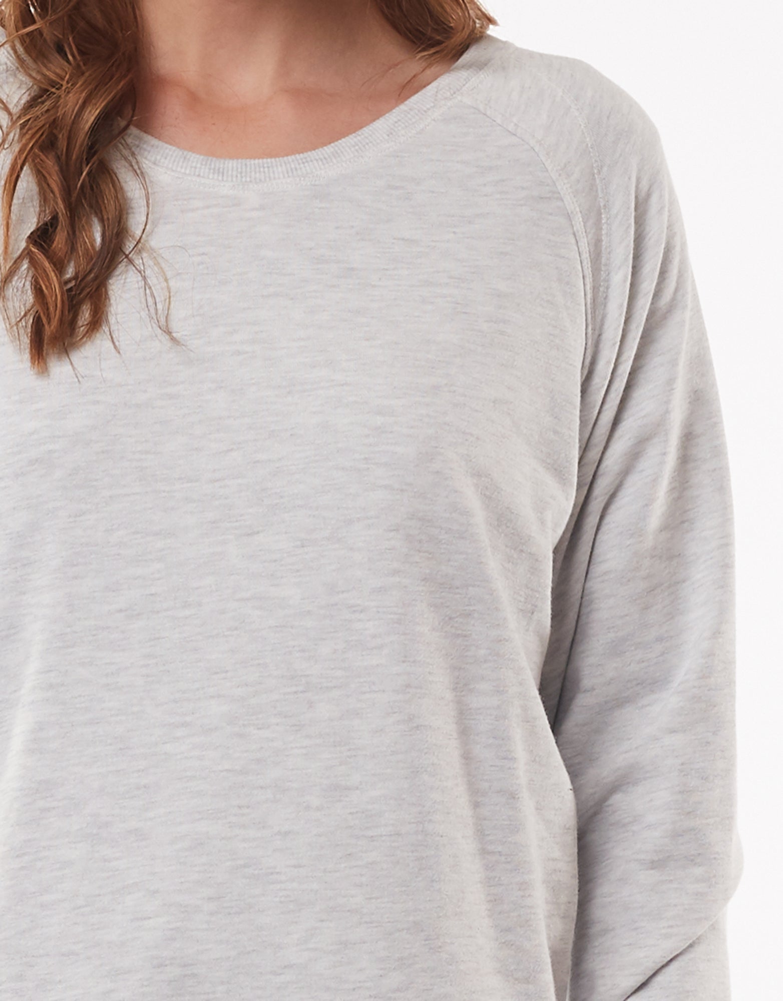 Plus Size Elm Fundamental Sydney Crew - Silver Grey