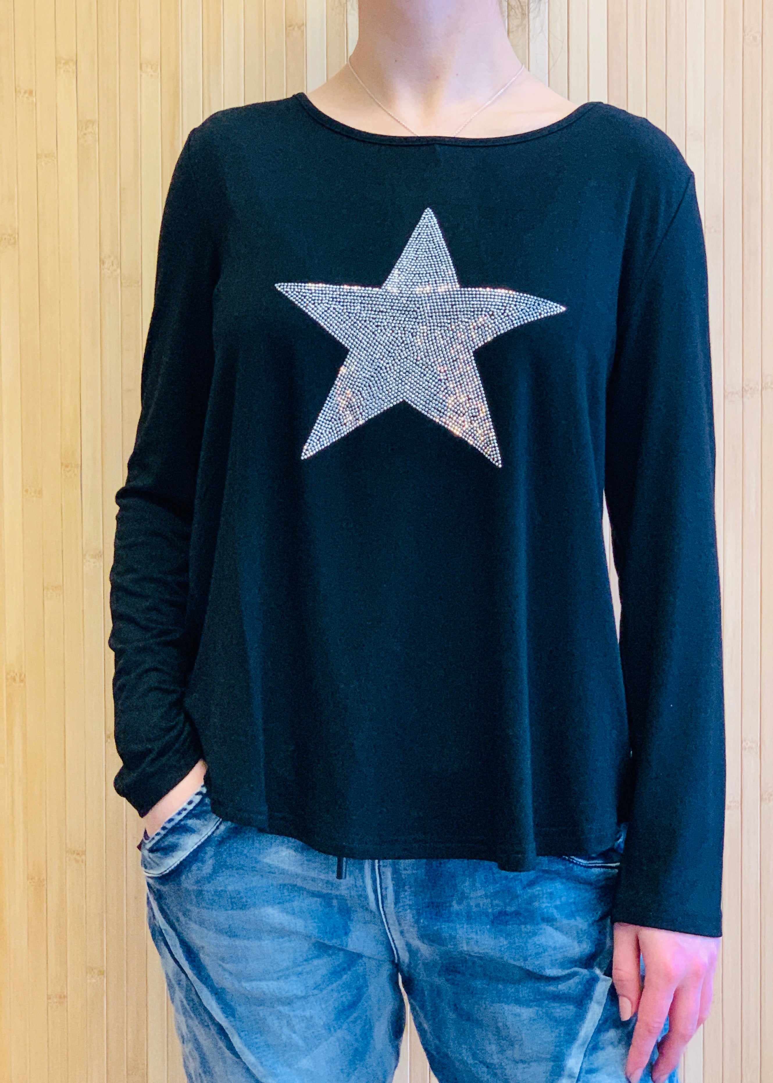 Shona Star Top || Black