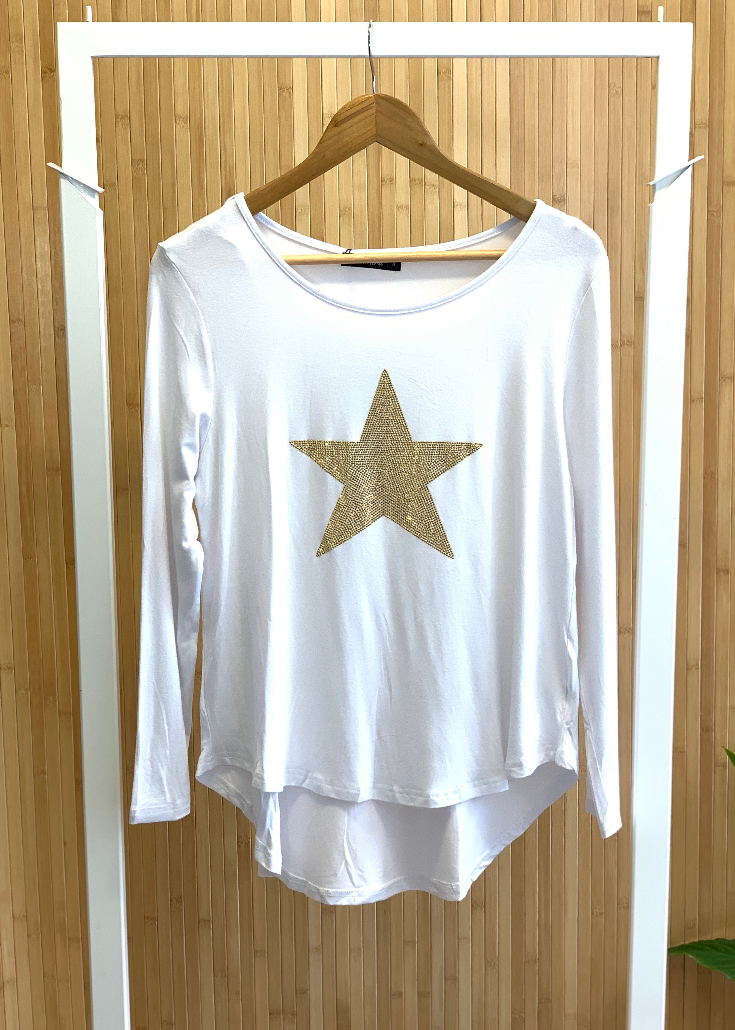 Shona Star Top || White