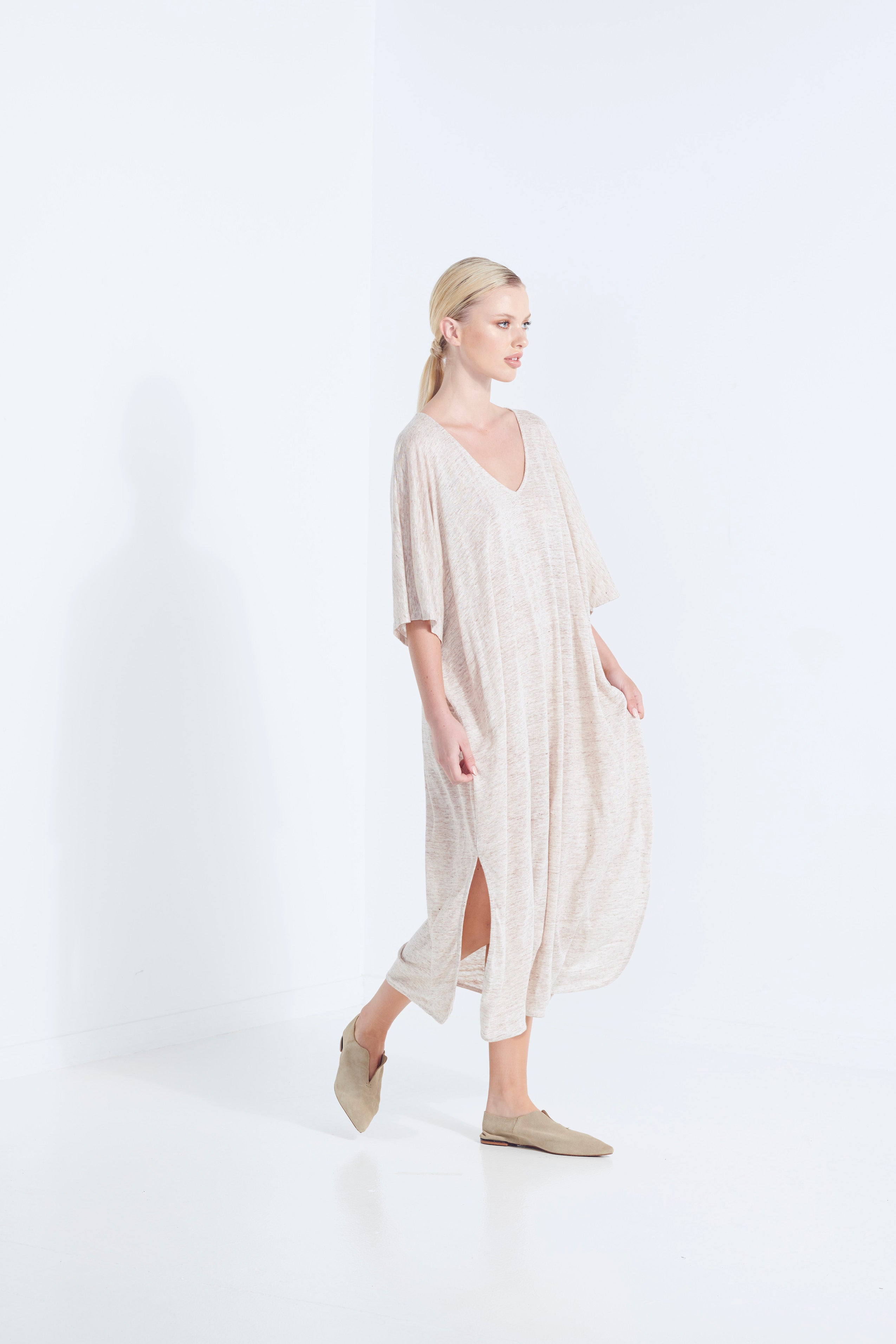 Zeus Dress - Wicker Linen