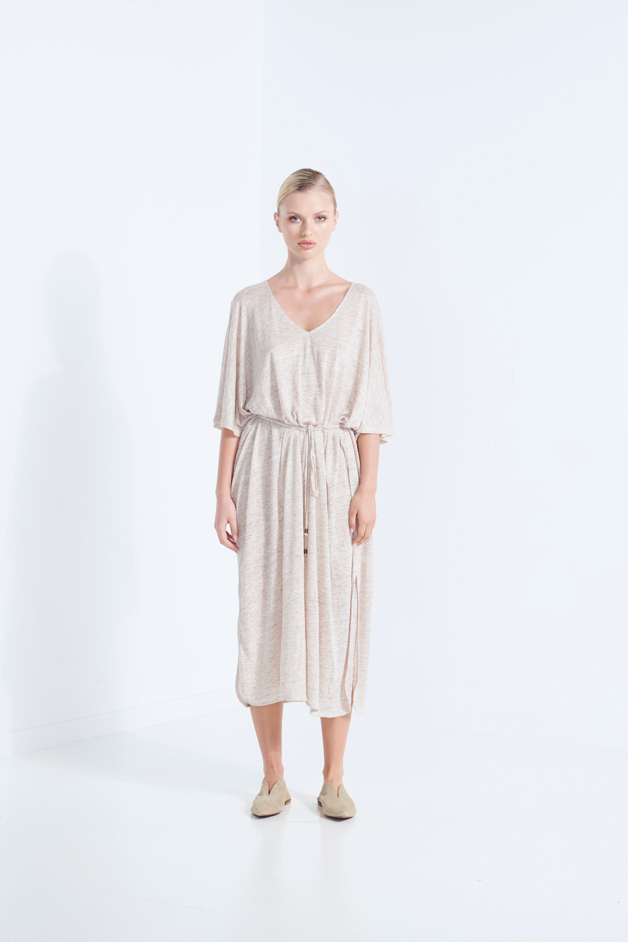 Zeus Dress - Wicker Linen