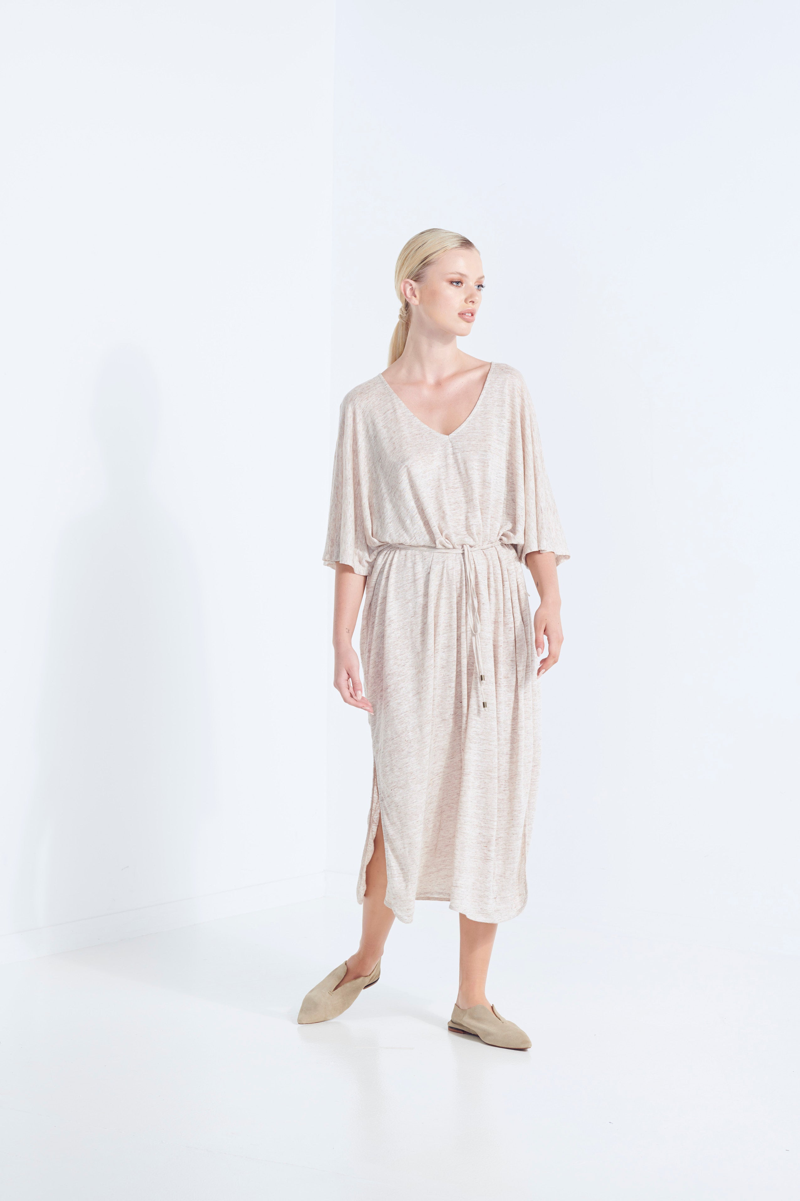 Zeus Dress - Wicker Linen