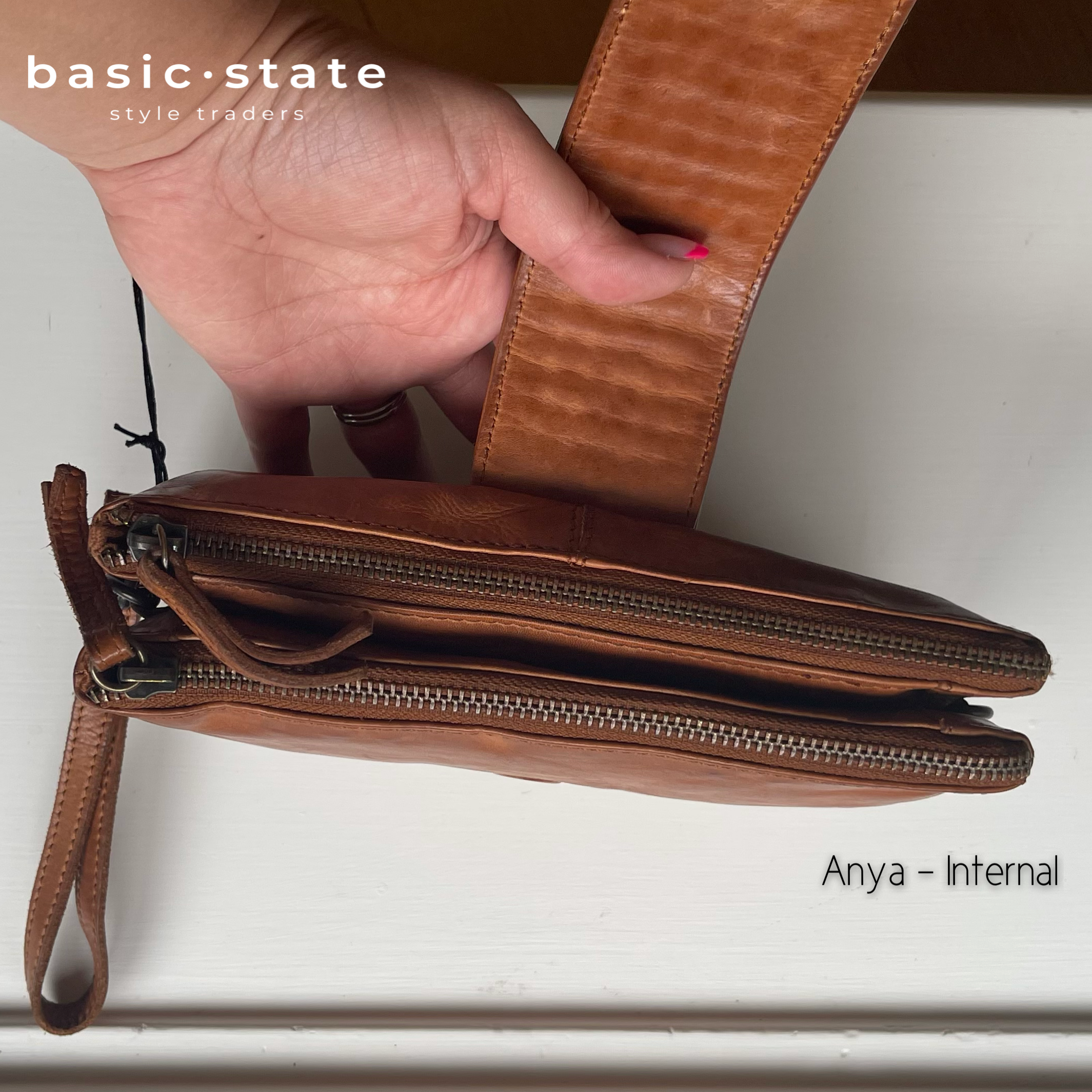 'Anya' Cross Body Leather Bag / Clutch