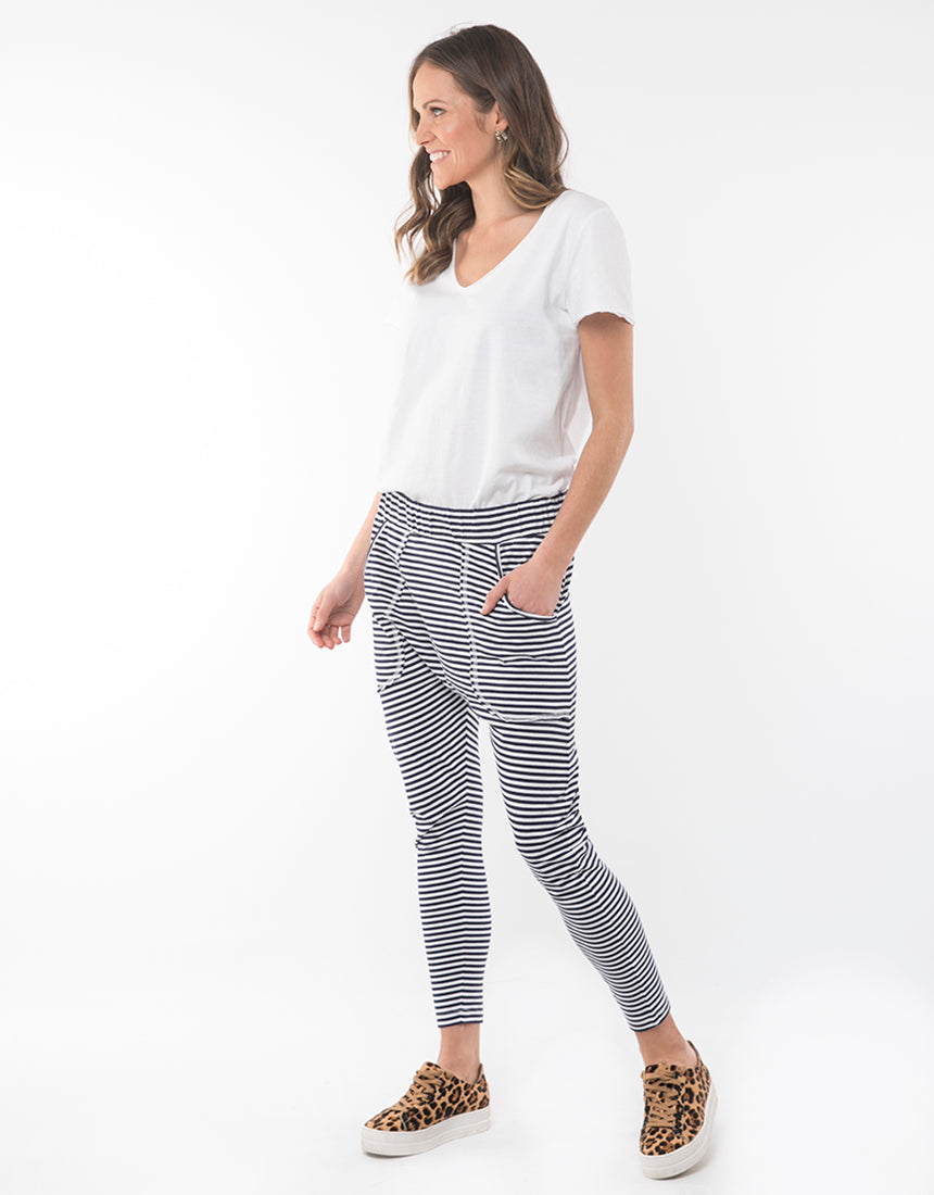 Weekender Lounge Pant - Navy Stripe