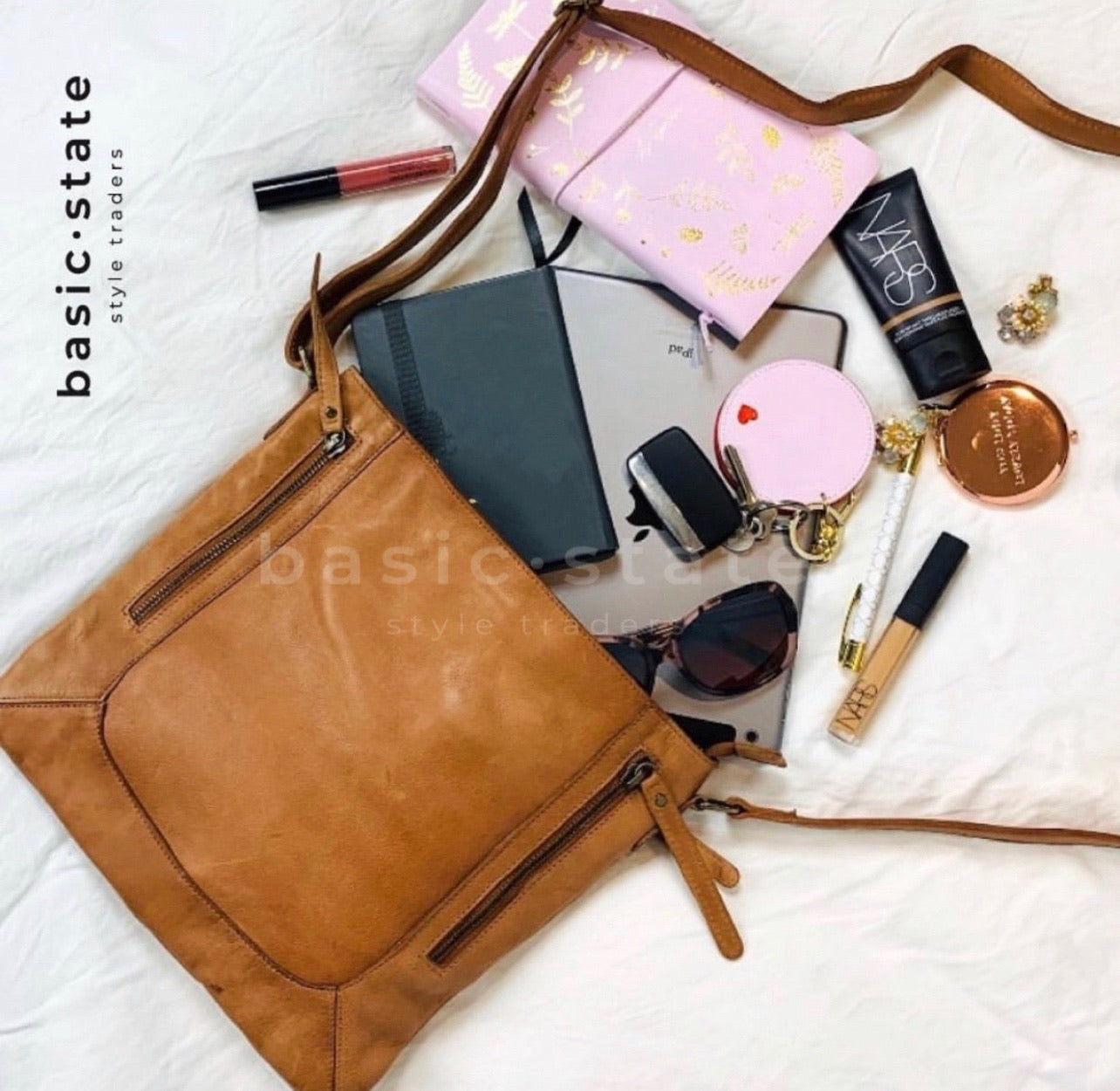 'Kim' Cross Body Leather Bag