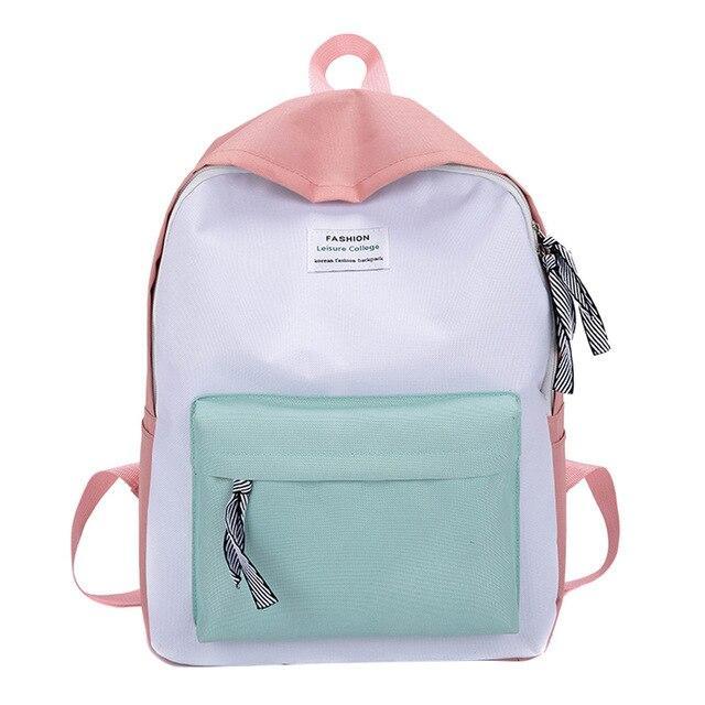 Color Block Pastel Backpack | Kawaii Vibe