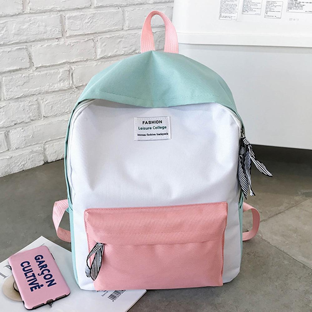 Color Block Pastel Backpack | Kawaii Vibe