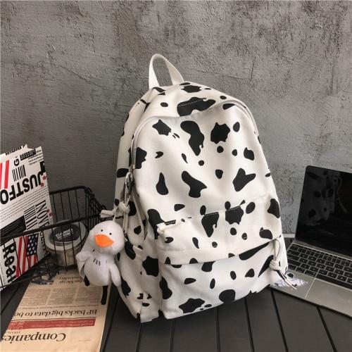 Cow Printing Backpack | Kawaii Vibe
