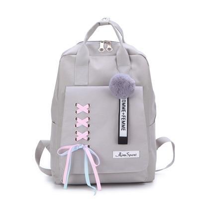 Cute Ribbon Backpack Set | Kawaii Vibe