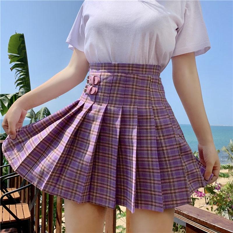 Purple Preppy Mini Skirt | Kawaii Vibe