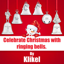 Load image into Gallery viewer, 2022 Christmas Ornament Bell - Sleigh Bell Christmas Ornament 2022 - Christmas Bell 2022 Ornament - Sleigh Bell Ornament For Christmas Tree - Christmas Bell Ornament by Klikel