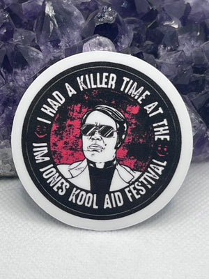 Jim Jones Vinyl Sticker - THE VINTAGE LOTUS - Jim Jones Book