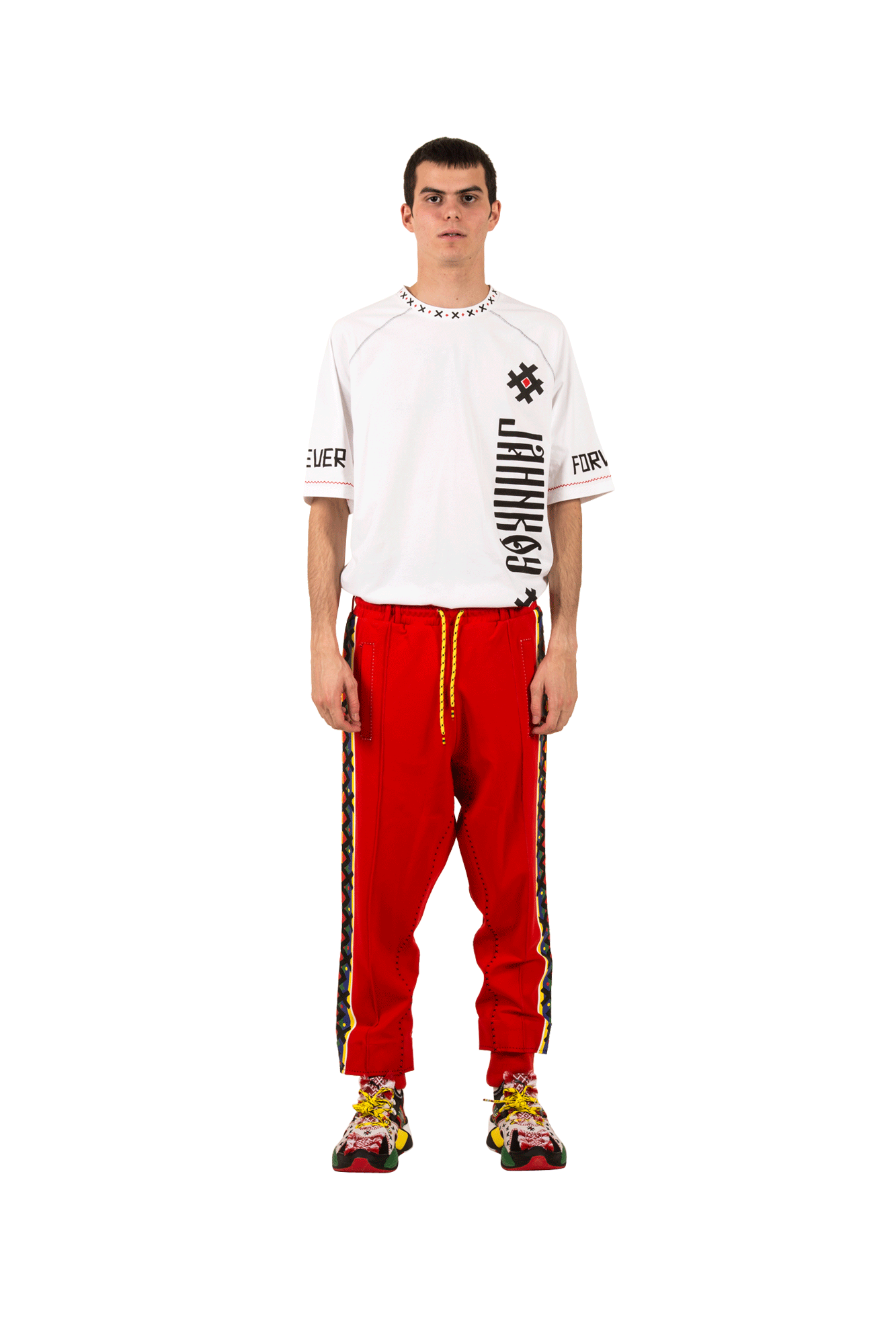 red puma sweatpants