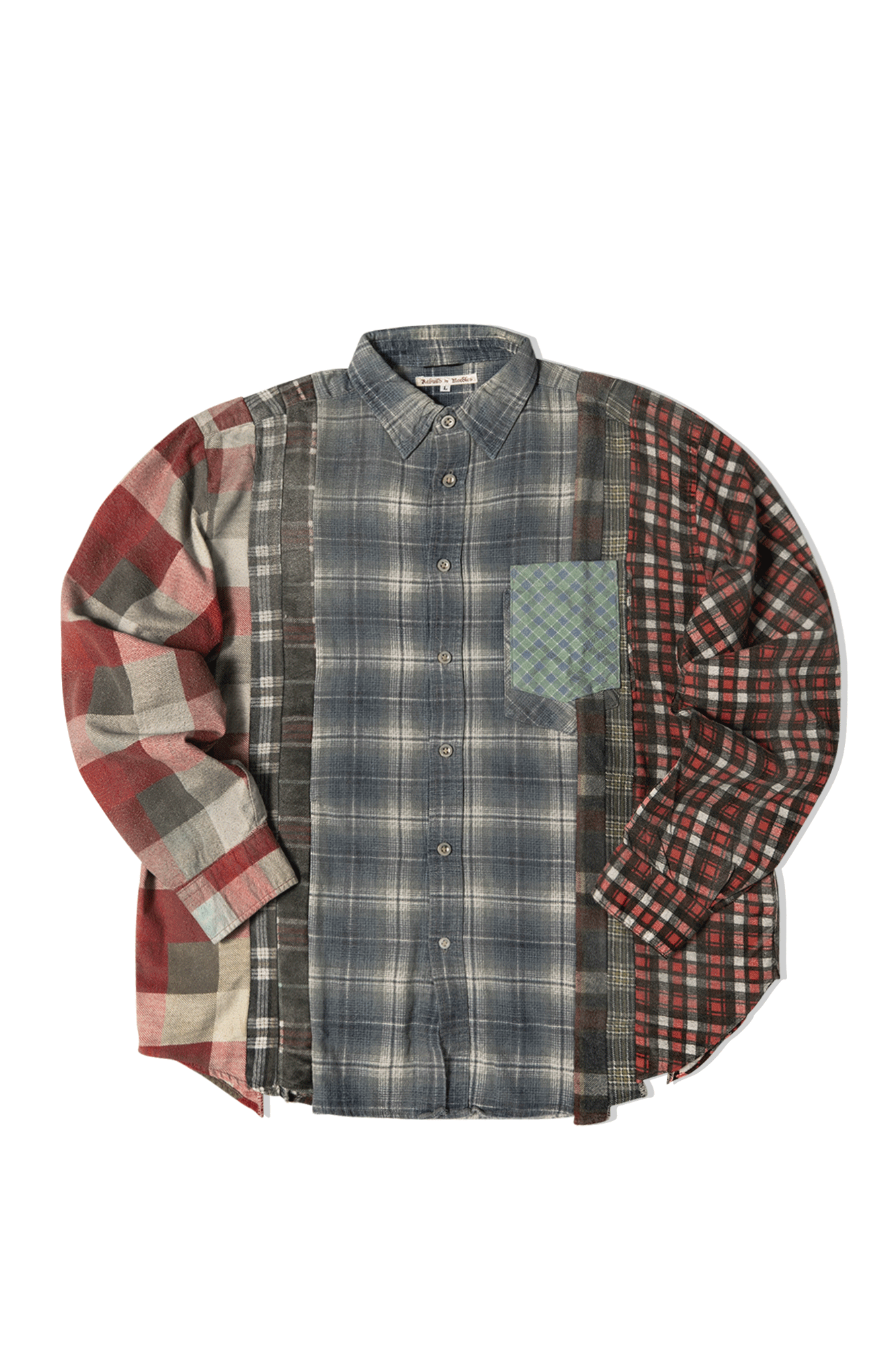 KITH needles ribbon cuts shirt L 新品未使用-