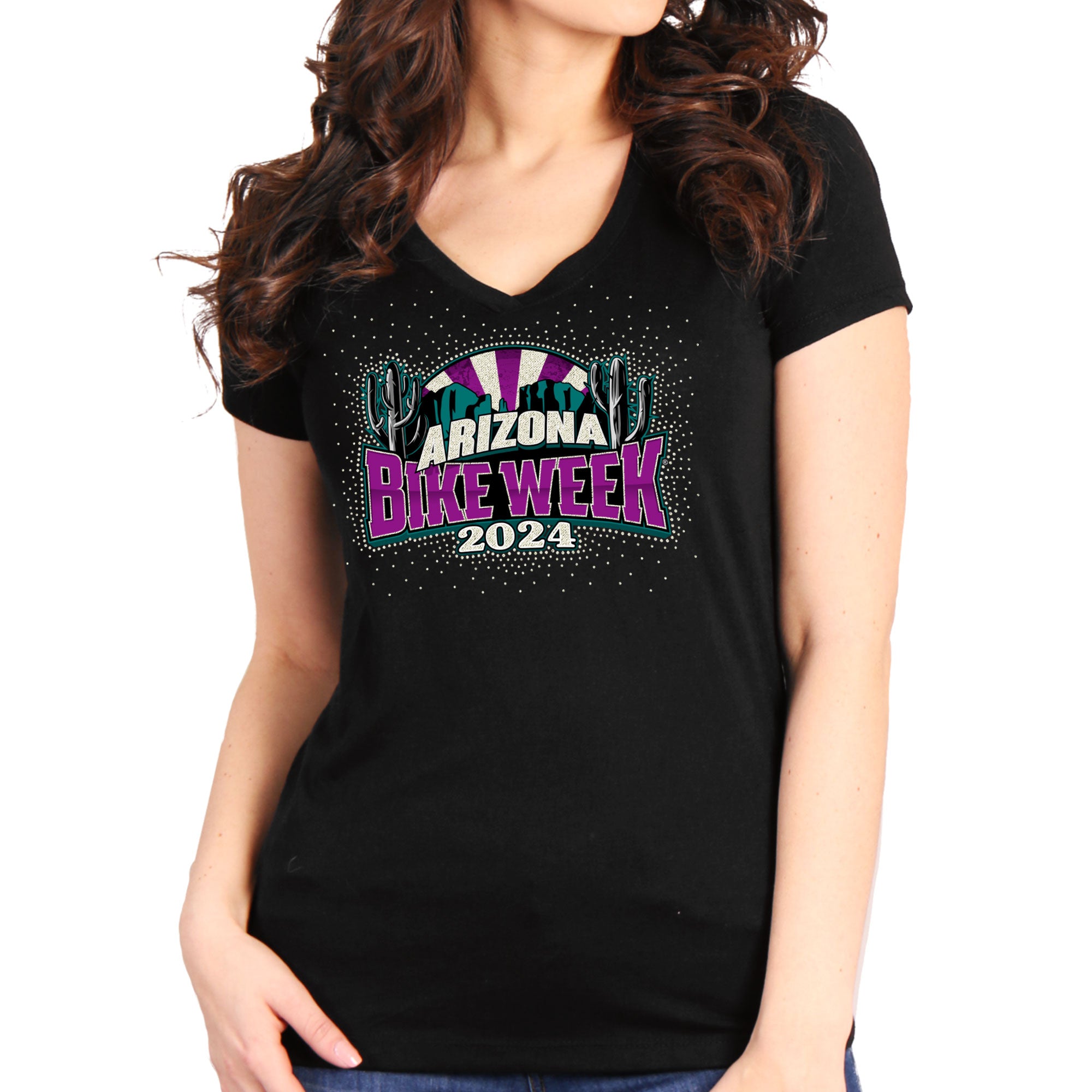 Image of 2024 Arizona Bike Week Official Logo Ladies T-Shirt AZL1469