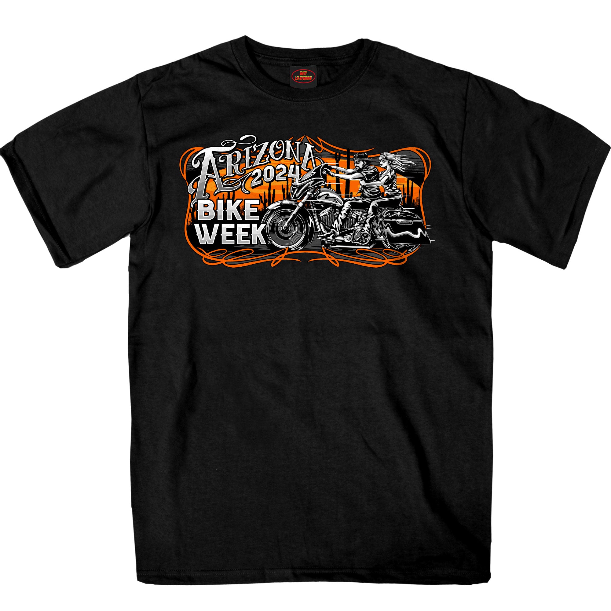 Image of 2024 Arizona Bike Week Couple Riders T-Shirt AZM1391