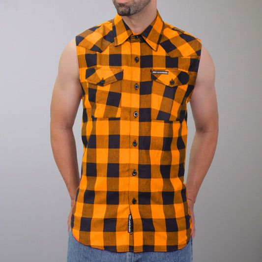 Sleeveless Flannelette Shirt  Red Flanno For Summer – Guts
