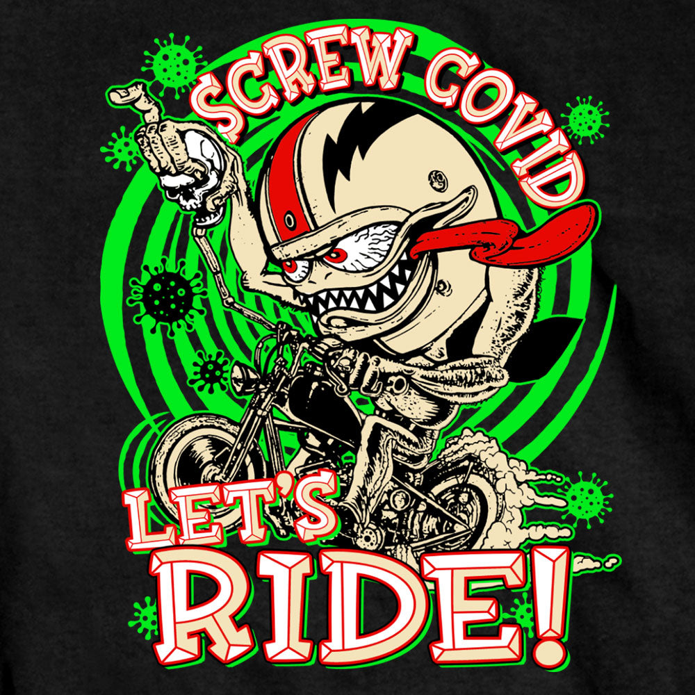 Hot Leathers Screw Covid Lets Ride T Shirt