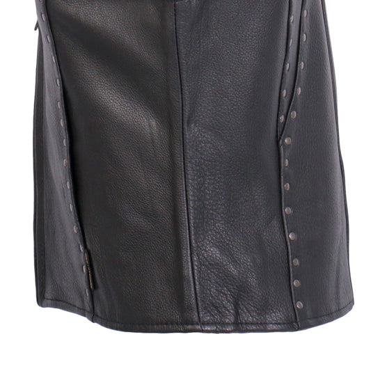 Hot Leathers VSL3003 Ladies Lace-Up Top Leather Vest
