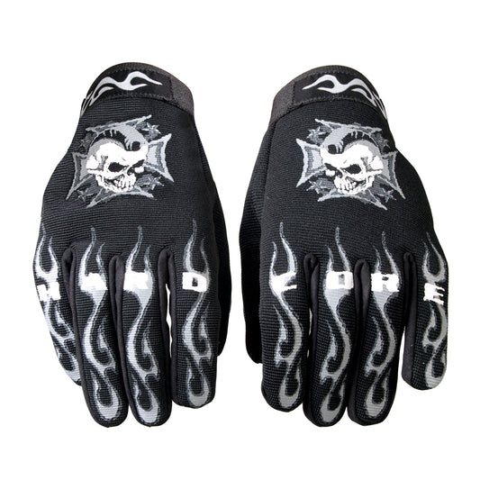 Hot Leathers Skeleton Mechanics Gloves - GVM2007XXL