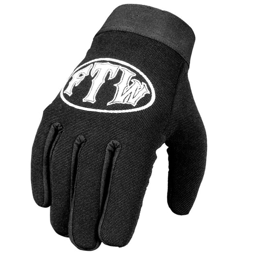 Hot Leathers Plain Black Mechanics Gloves Size Xs