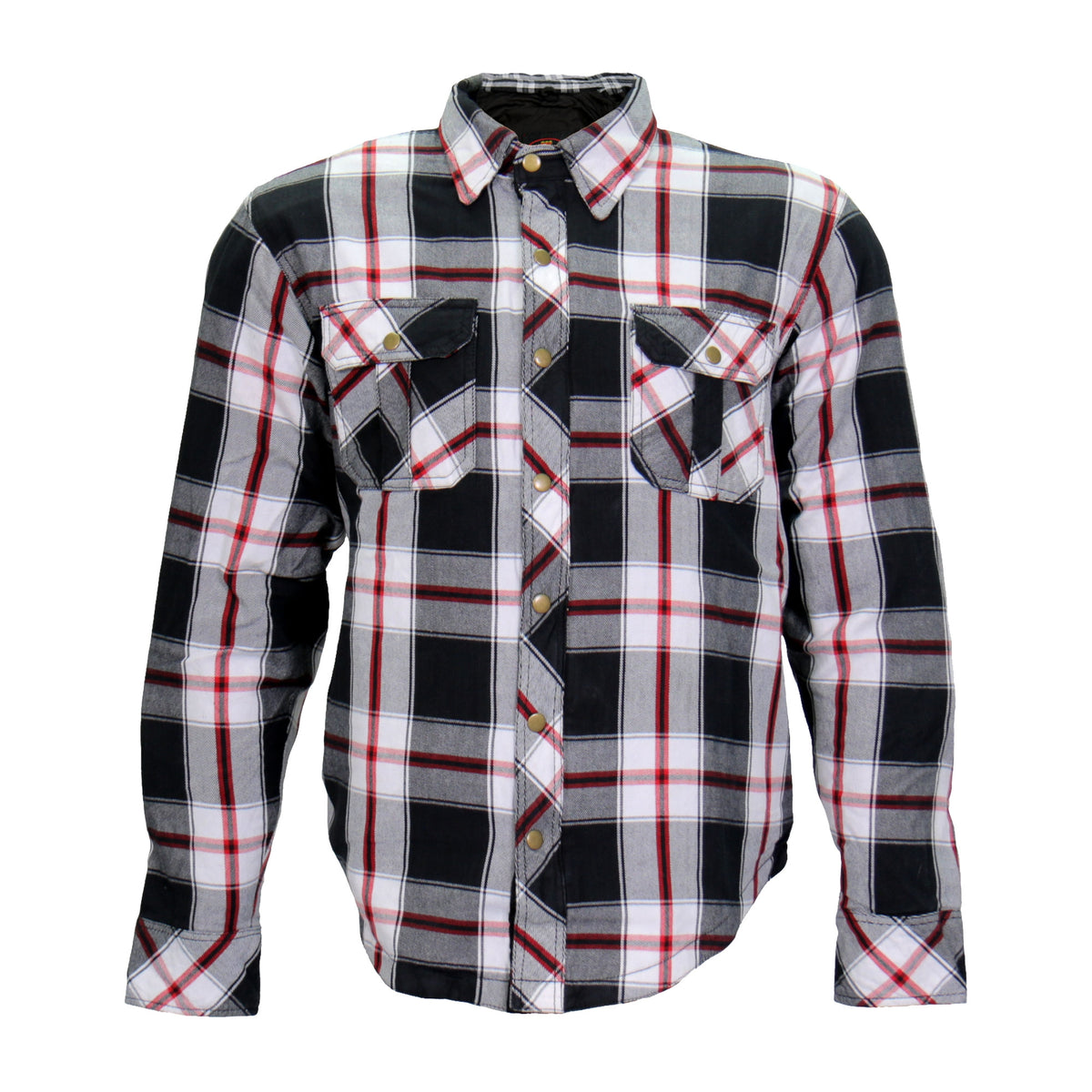 FLANNEL ARMOR RED WHITE GRAY