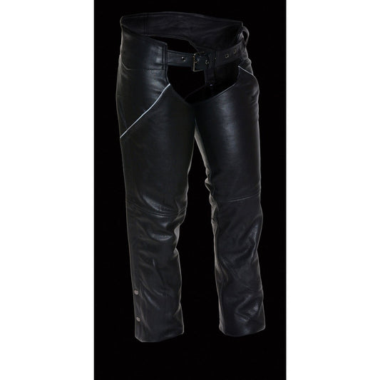 Milwaukee Leather LKL6790 Women's Classic 5 Pocket Black Casual Motorc