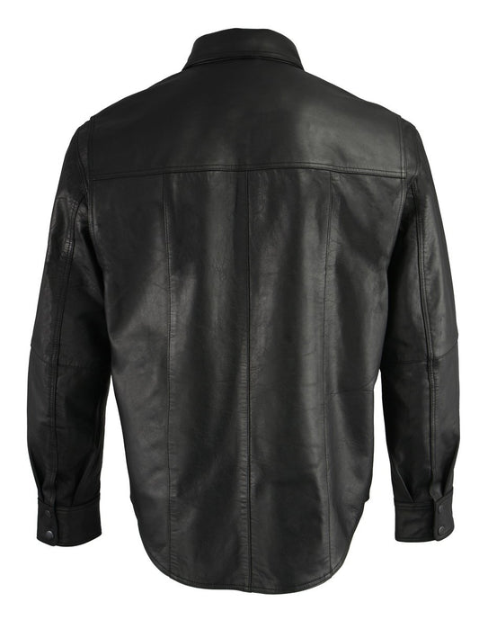 Milwaukee Leather MLM1610 Men's Club Style Black Casual Biker Leather