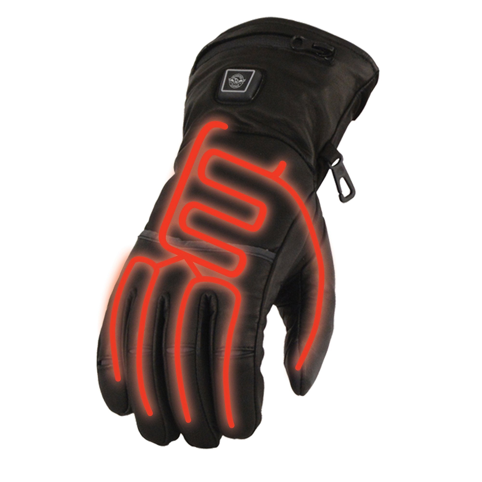 Image of Milwaukee Leather MG7513SET Mens Heated Winter Gloves for Motorcycle Ski Hunting w/ Battery/Harness Wire and i-Touch