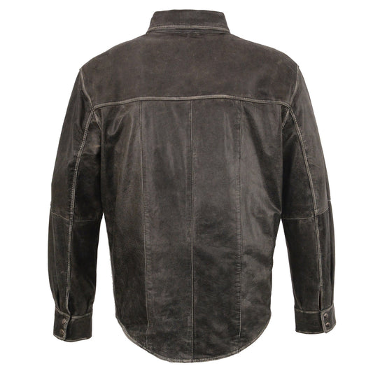 Milwaukee Leather MLM1610 Men's Club Style Black Casual Biker Leather