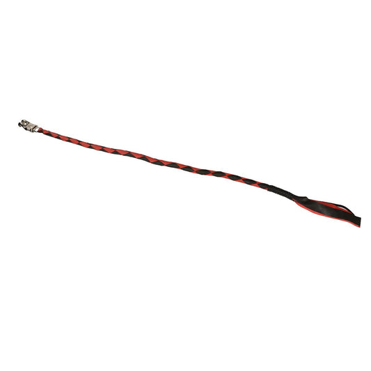 Hot Leathers MWH1101 'Get Back' Genuine Black Leather Whip