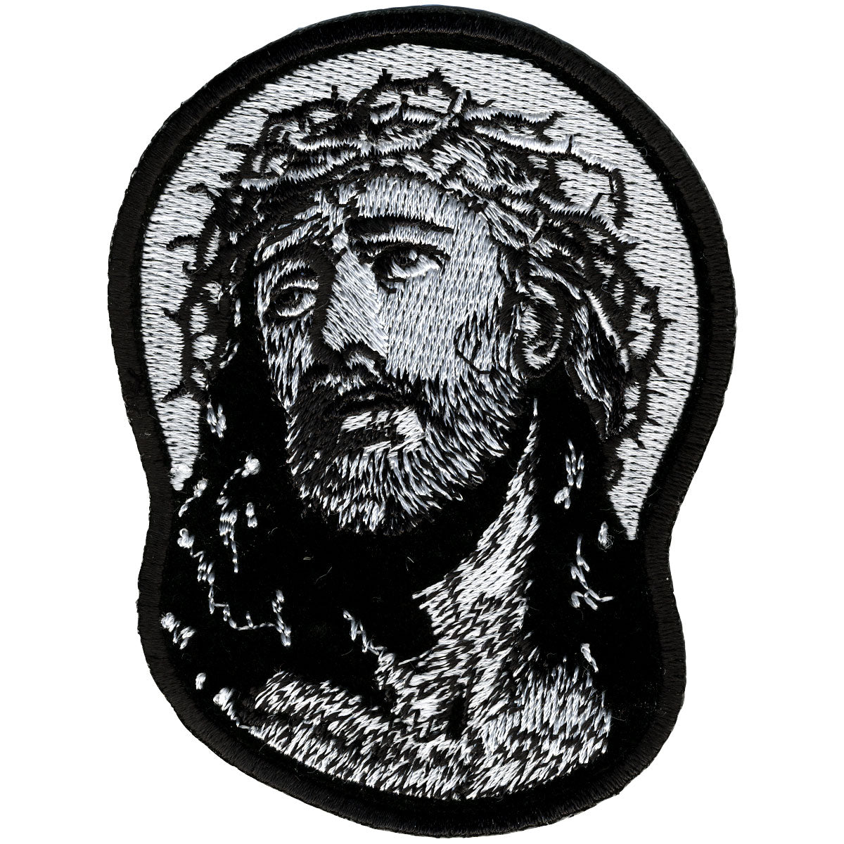 Hot Leathers Jesus In Crown Of Thorns 3 X 4 Patch