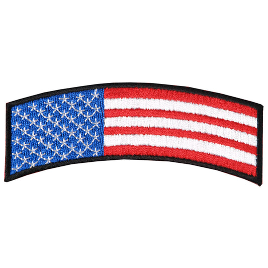 Hot Leathers American Flag Patch 6 x 4 Size 6W 4H