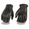 Milwaukee Leather SH865 Men's Black Welted Deerskin Thermal Lined Gloves - Milwaukee Leather Mens Leather Gloves