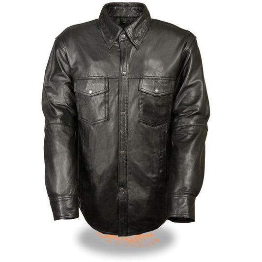 Milwaukee Leather MLM1610 Men's Club Style Black Casual Biker Leather