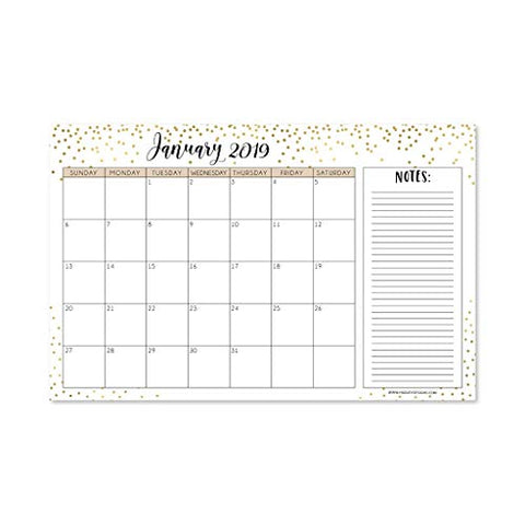 Floral 2019 2020 Large Monthly Desk Or Wall Calendar Planner Big