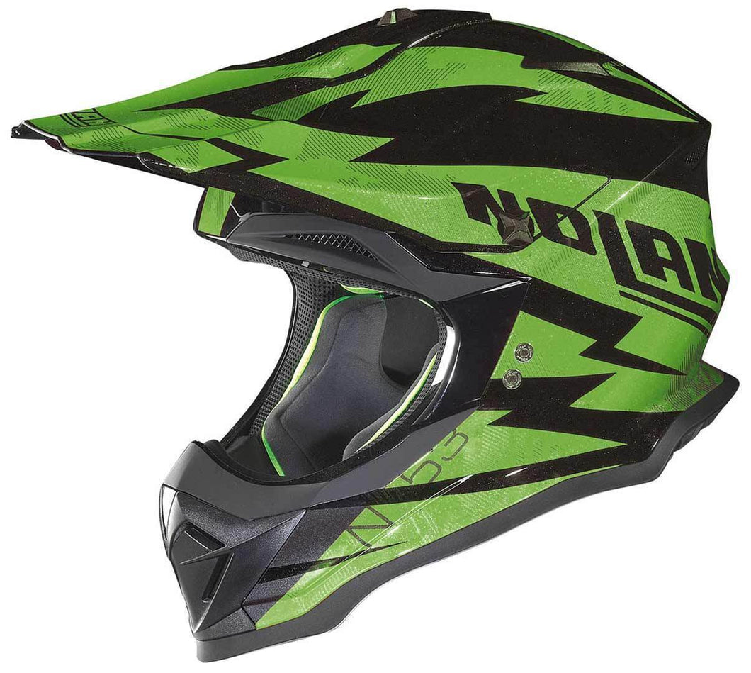 kawasaki green motocross helmet