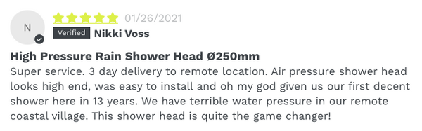 MUZT High Pressure Shower Head 5-Star Review