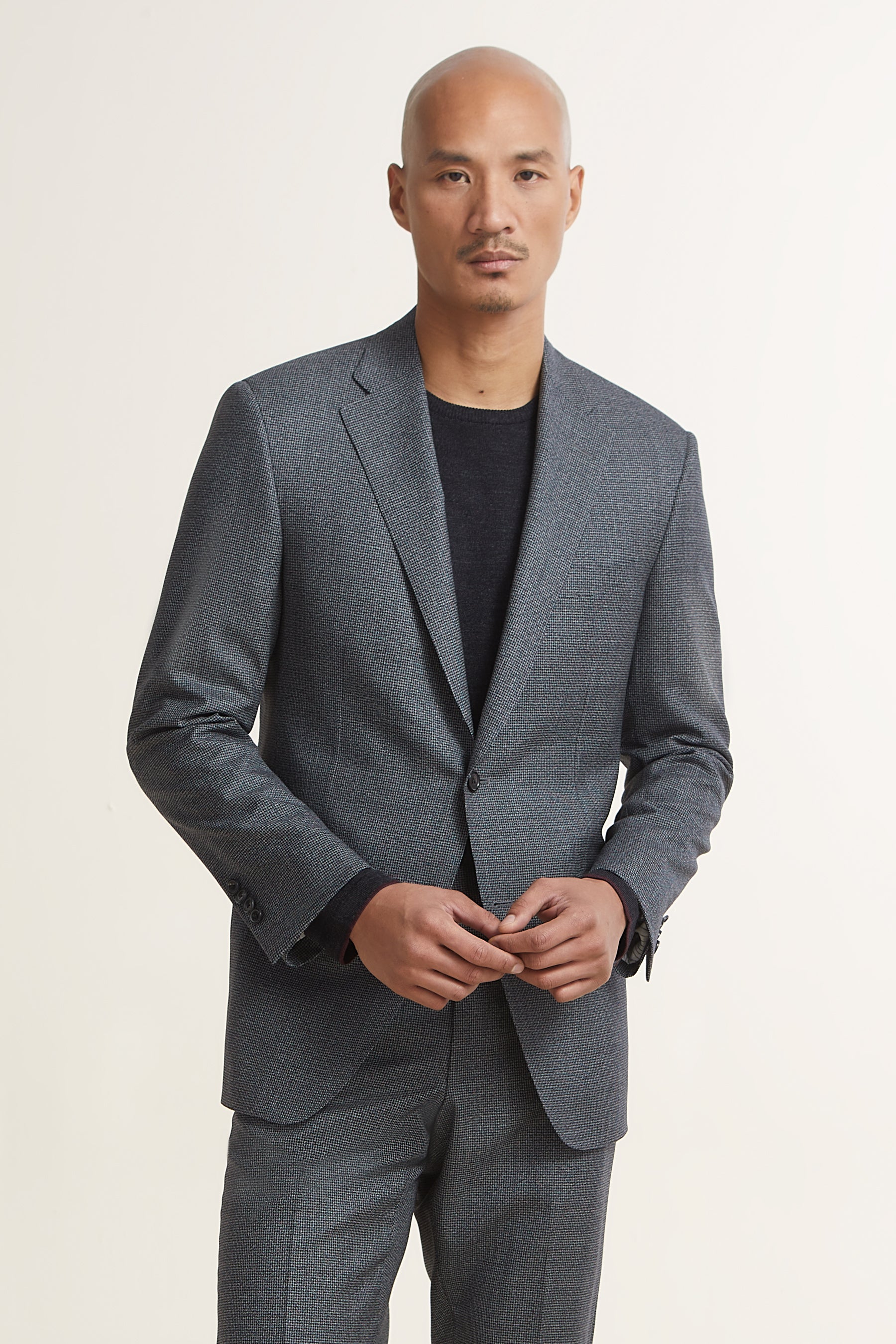 Grey Super 120s Wool Suit – Samuelsohn