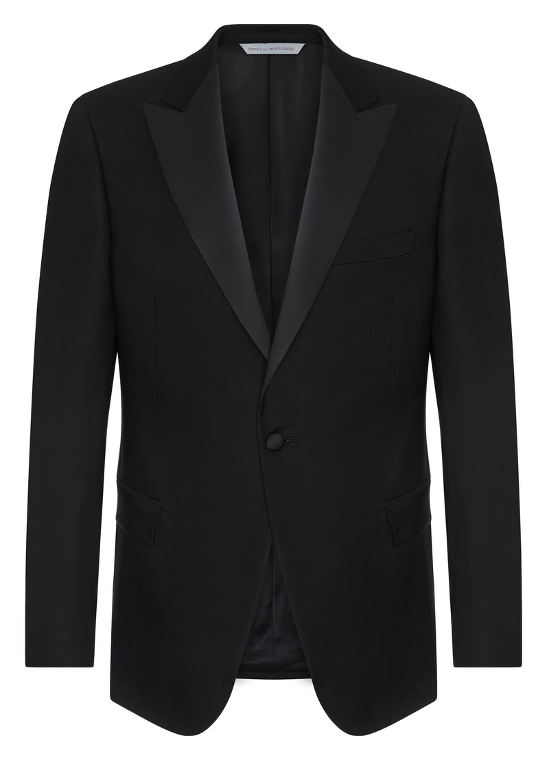 Black Ice Wool Peak Tuxedo – Samuelsohn