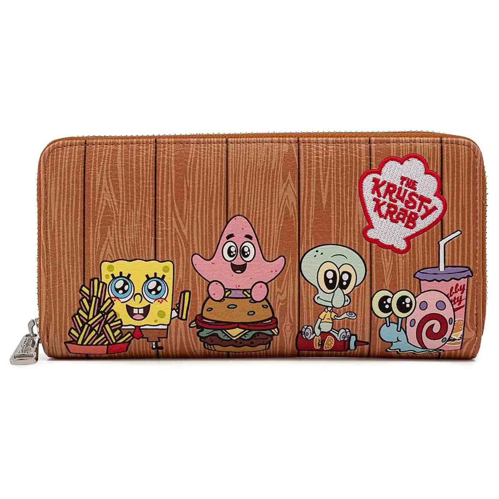 Loungefly Spongebob Krusty Krab Gang Zip Around Wallet Radar Toys