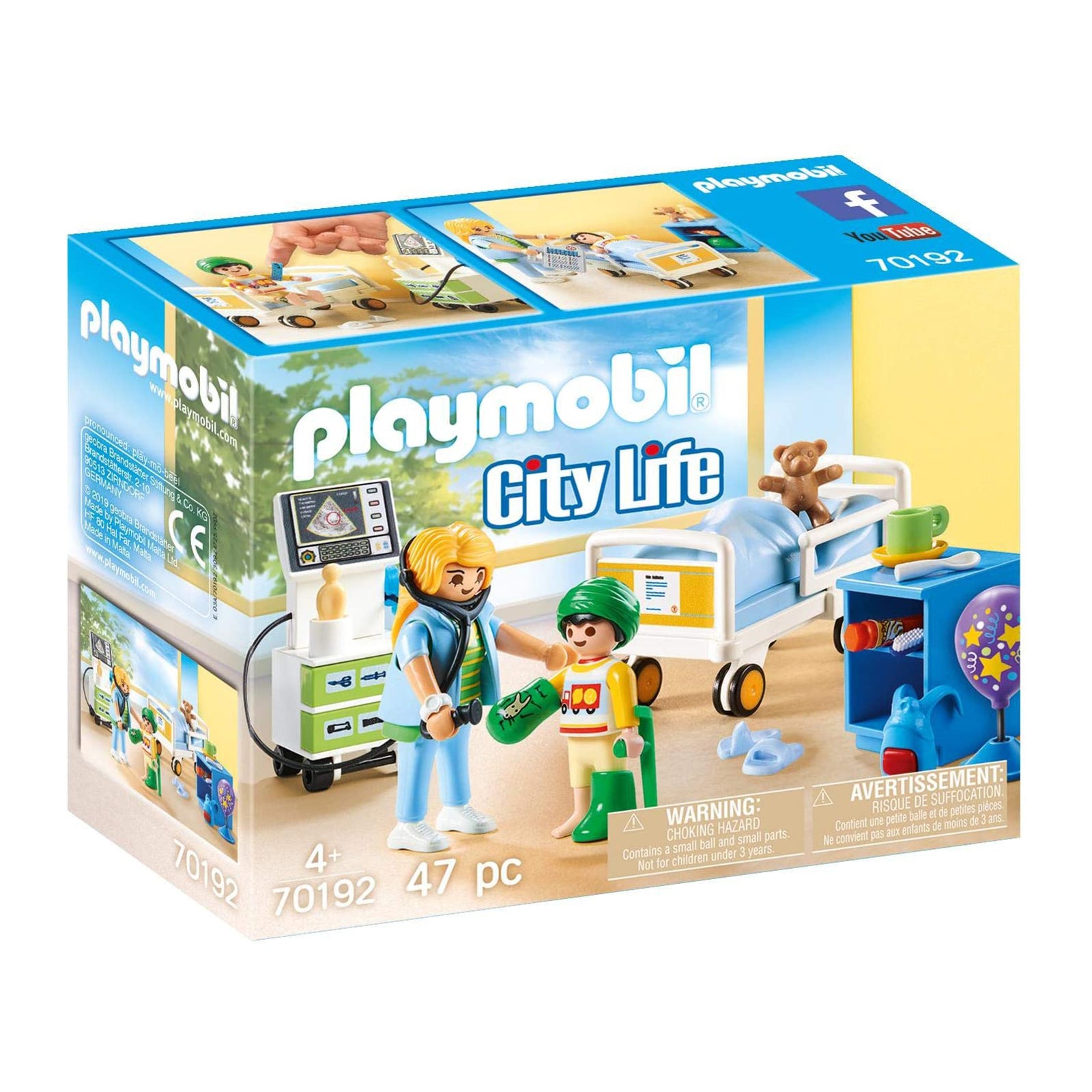 Nachtvlek Promotie stok Playmobil City Life Childrens Hospital Room 70192 | Radar Toys
