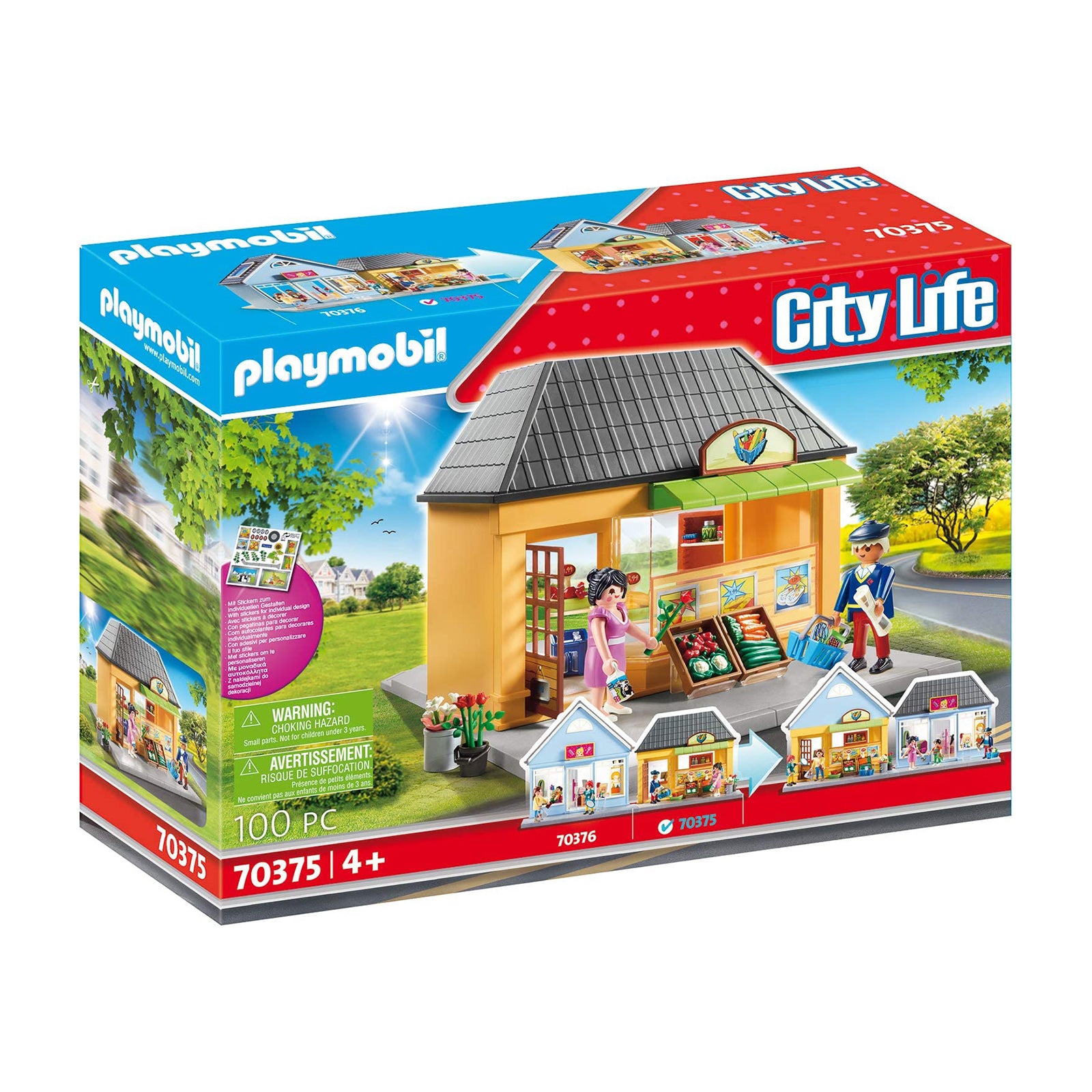 groei caravan verticaal Playmobil City Life My Supermarket Building Set 70375 | Radar Toys