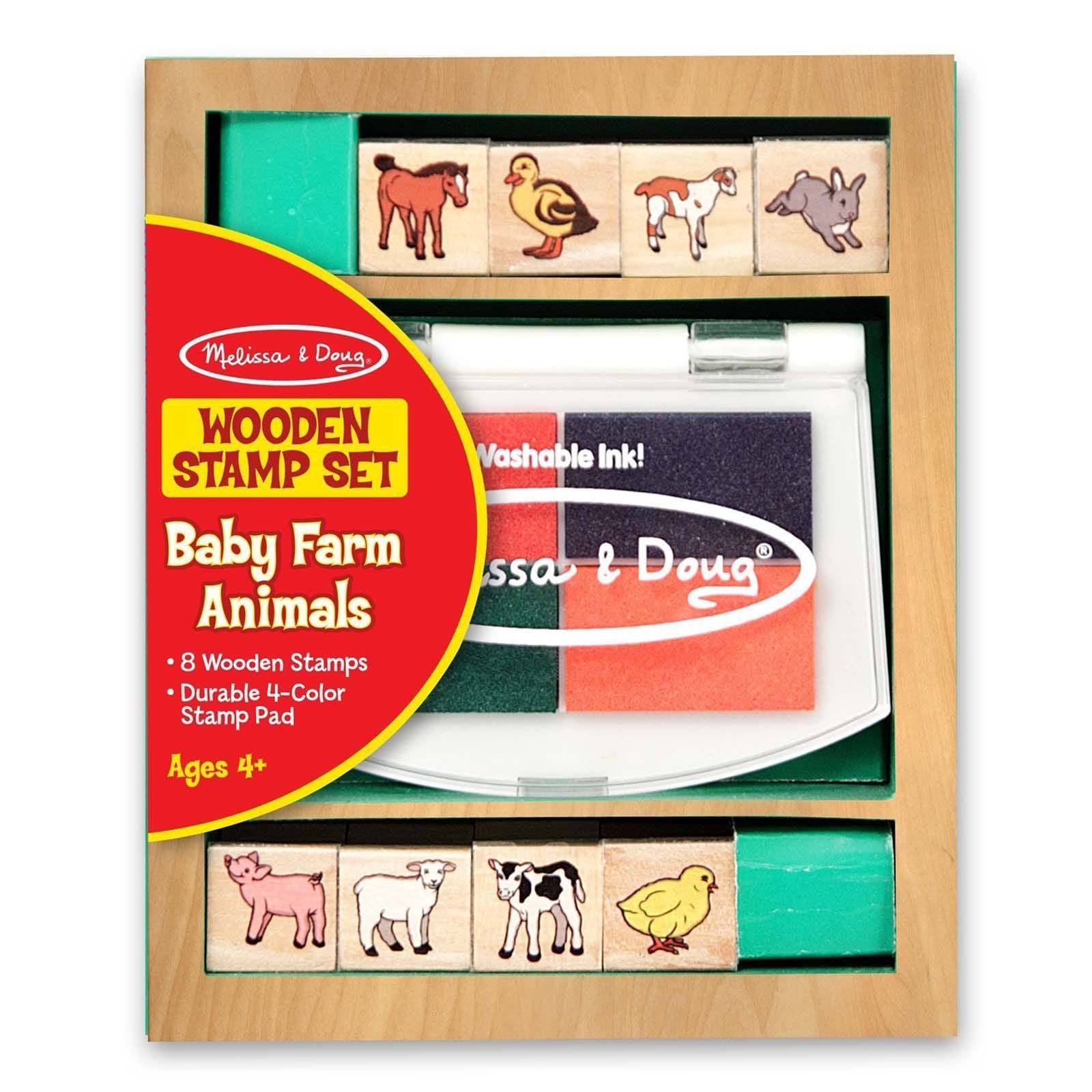 melissa and doug wooden stamp set