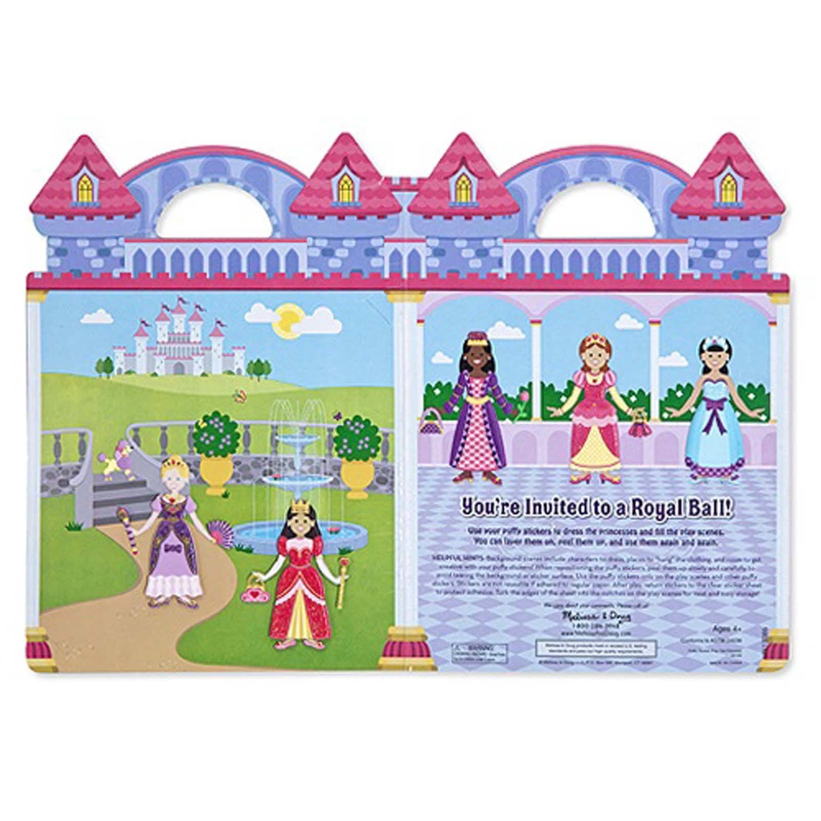 Princess Stickers Princess Sticker Set Reusable Kids Crafts - 