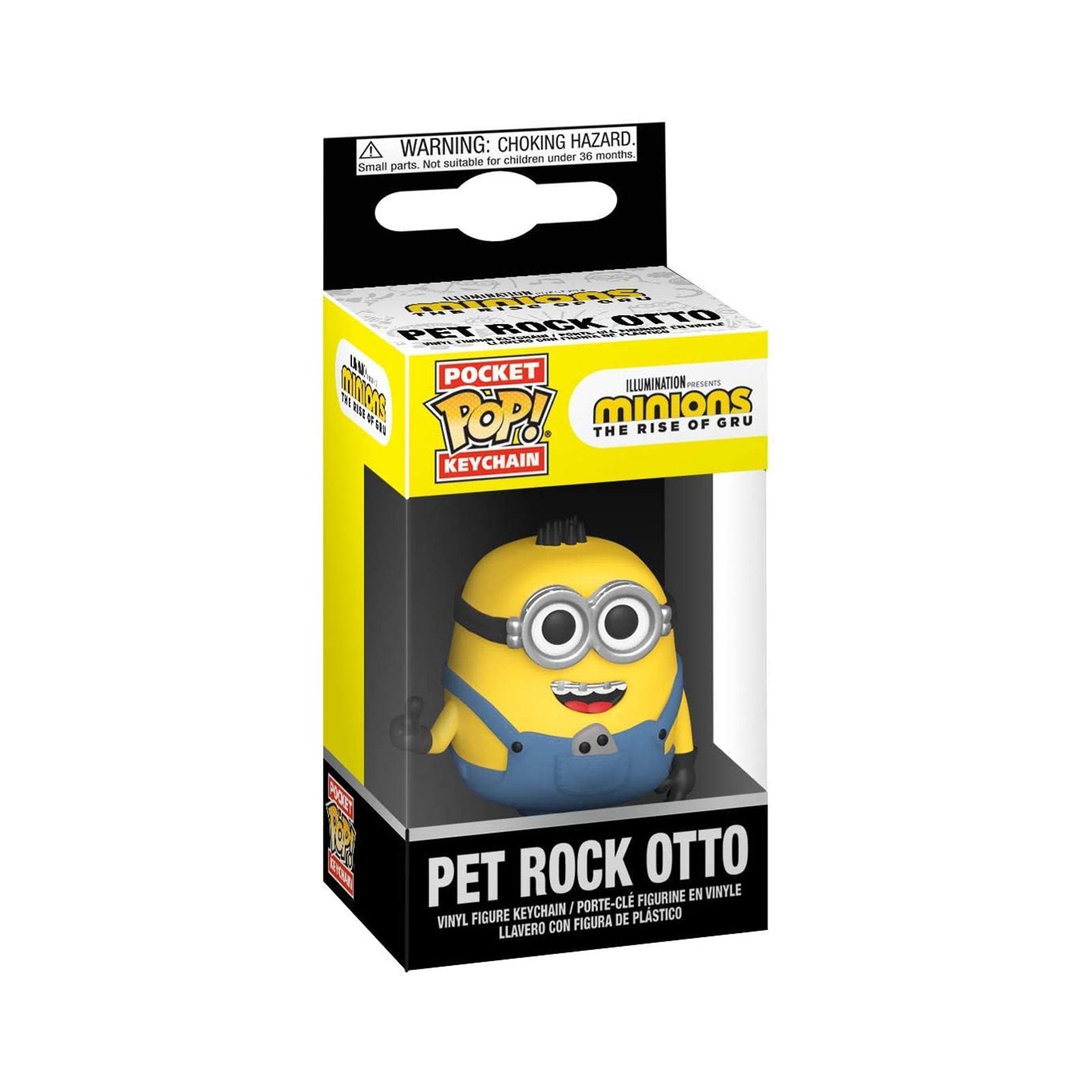 Funko Minions Rise Of Gru Pocket Pop Pet Rock Otto Keychain Radar Toys