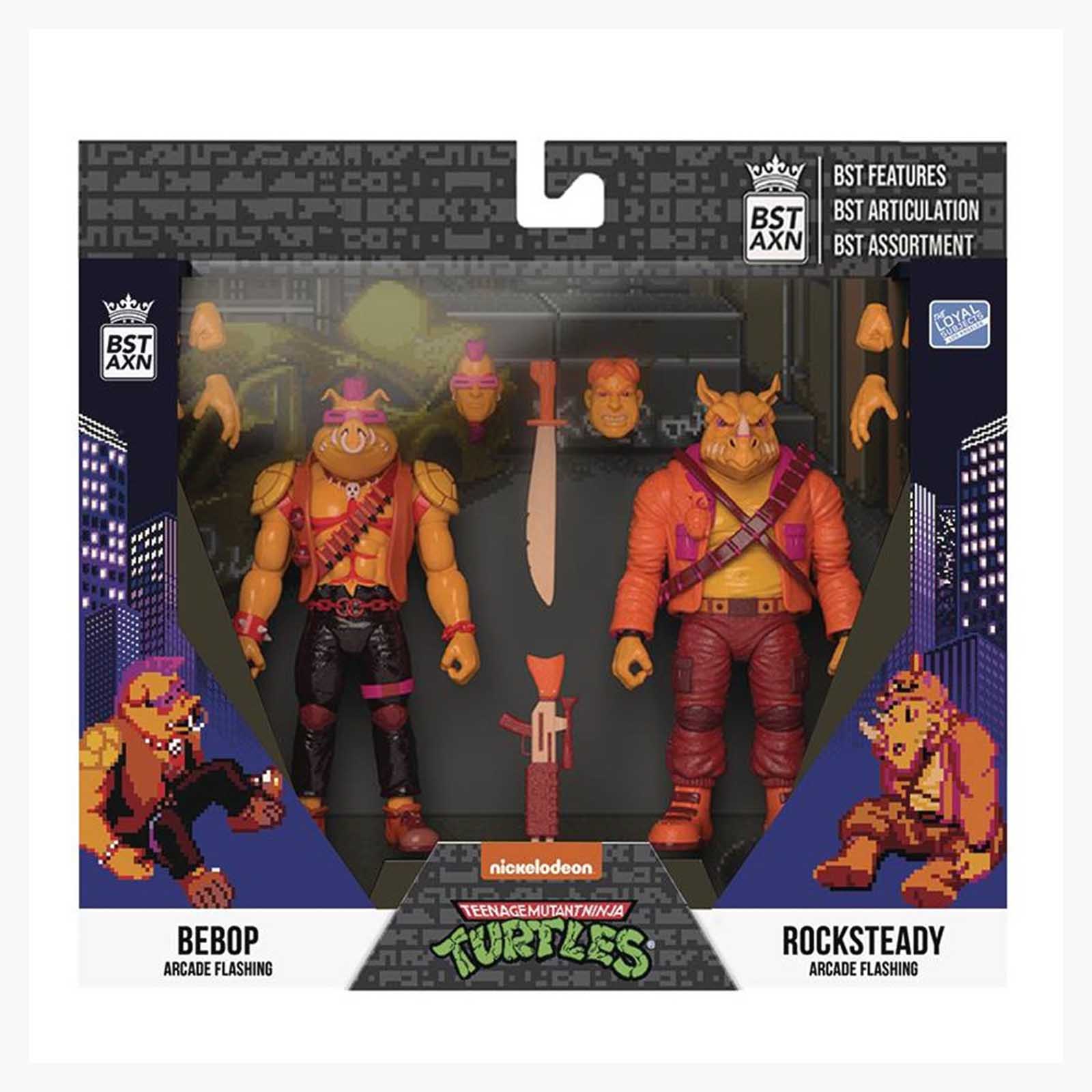 Loyal Subjects Teenage Mutant Ninja Turtles Arcade Bebop Rocksteady Set Radar Toys 3964